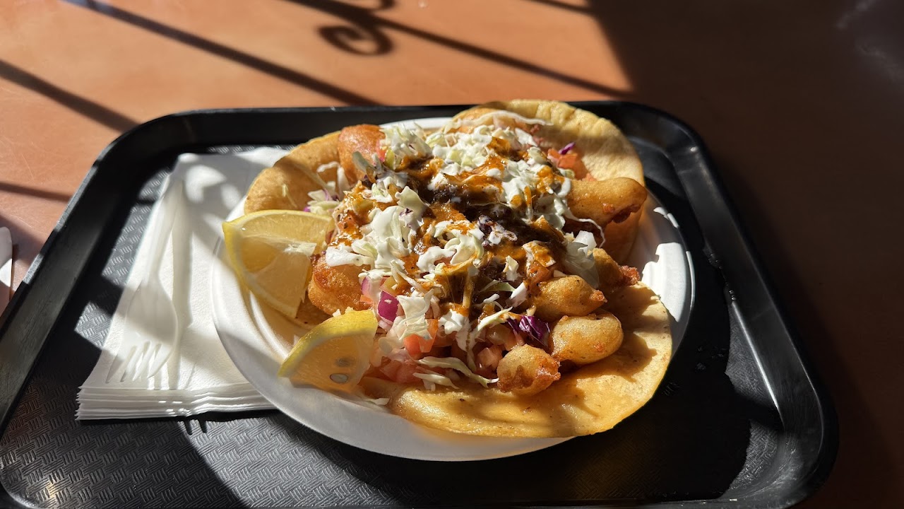 Shrimp Tacos at Via-Mar Restaurant Express