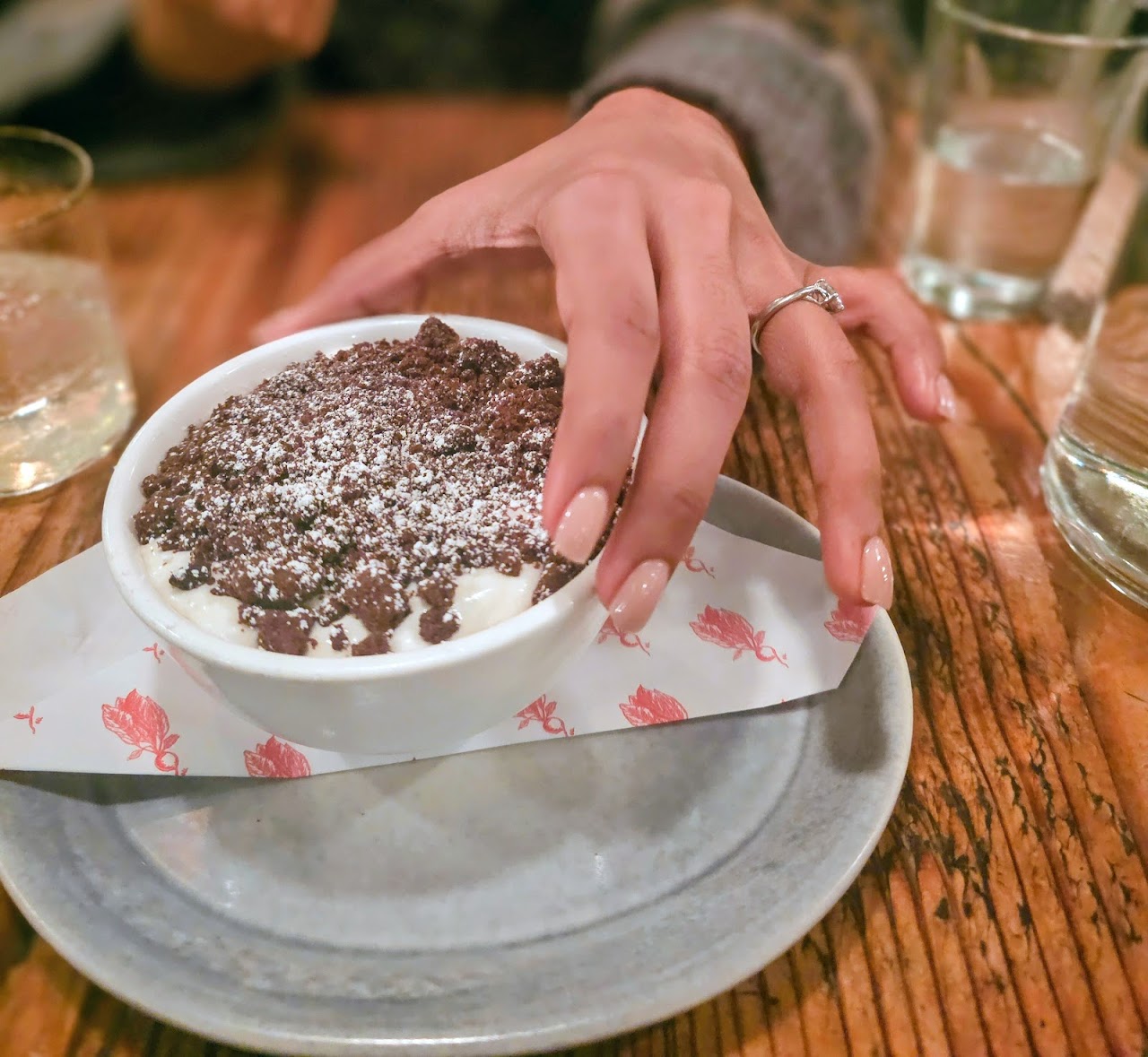 Oreo Panna Cotta at Rich Table
