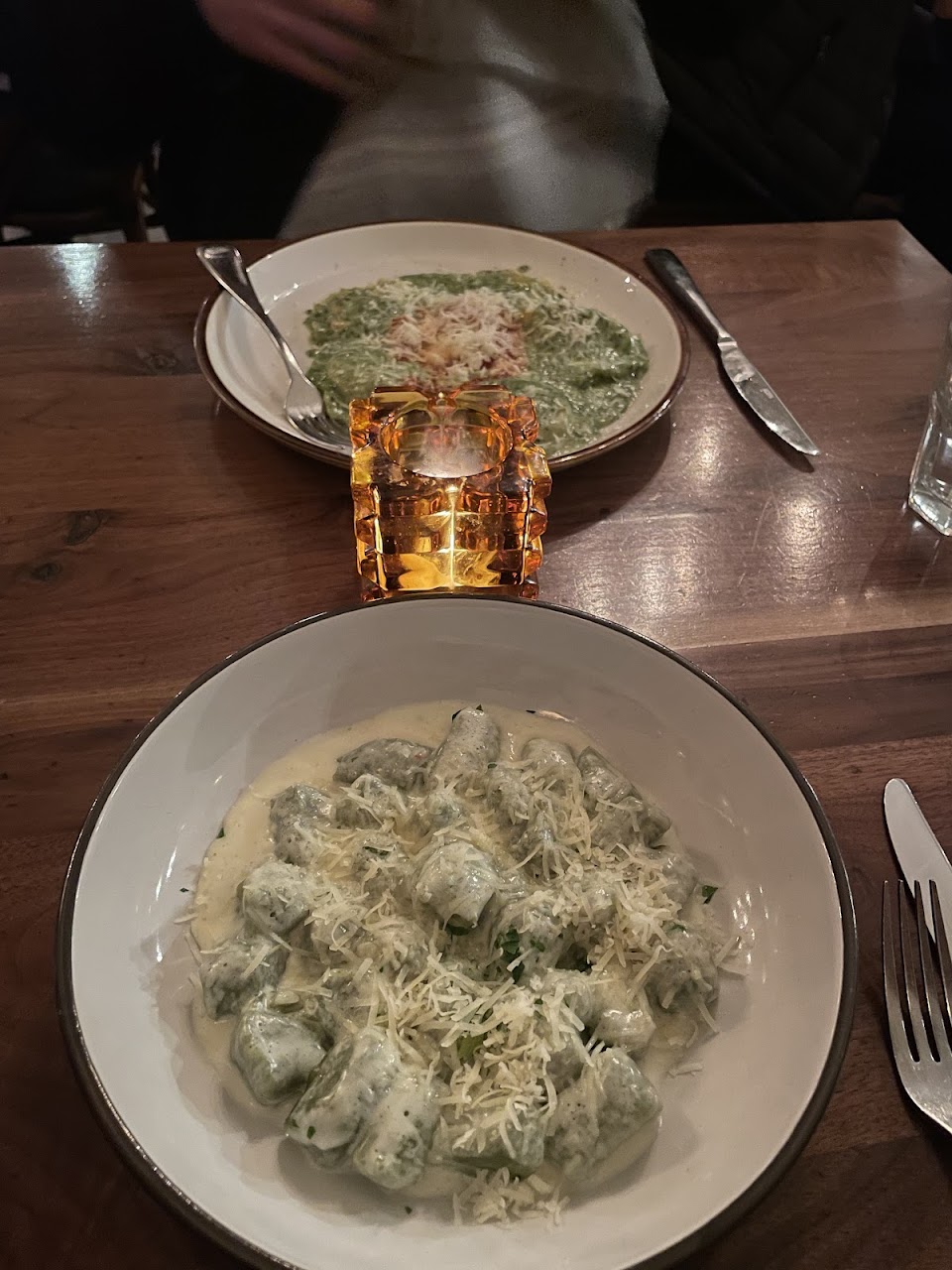Raviolis in Pesto at Ti Piacera Ristorante