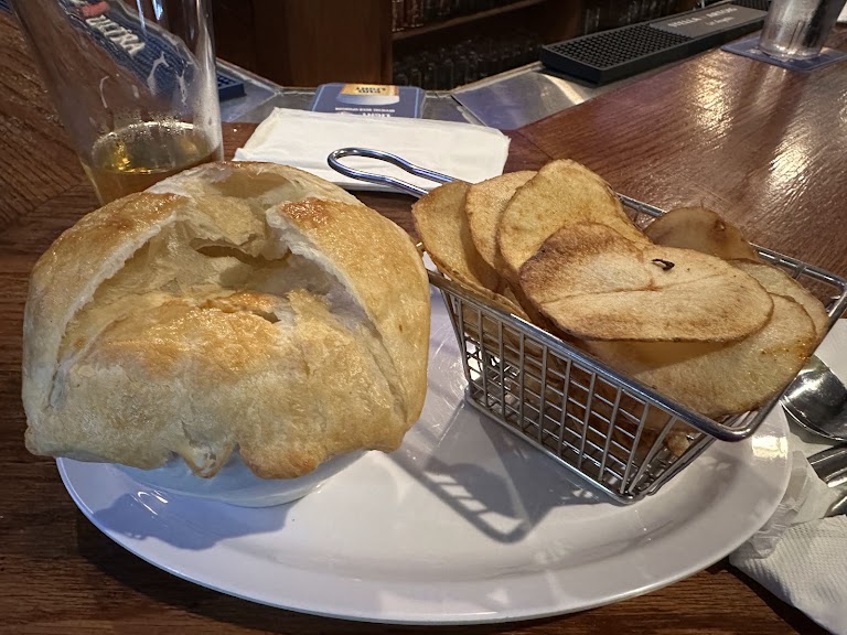 Chicken Pot Pie at Pickwick's Pub