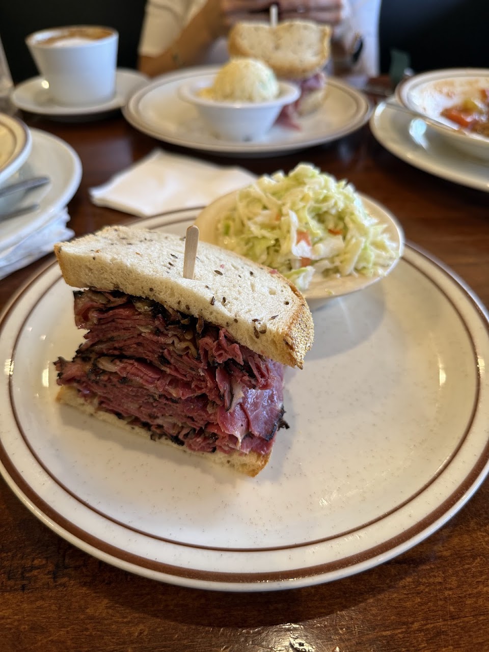 Hot Pastrami Sandwich at Uncle Bernie's Delicatessen