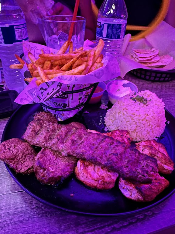Combination Kabab at Mazar Mediterranean Restaurant / lounge