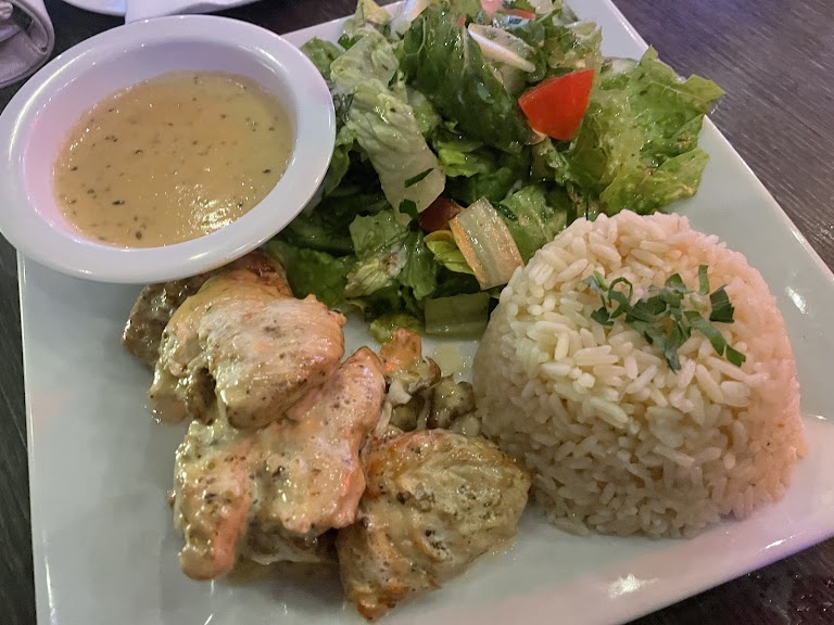 Chicken Plate at Mazar Mediterranean Restaurant / lounge