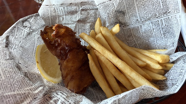 Fish and Chips at White Harte Public House
