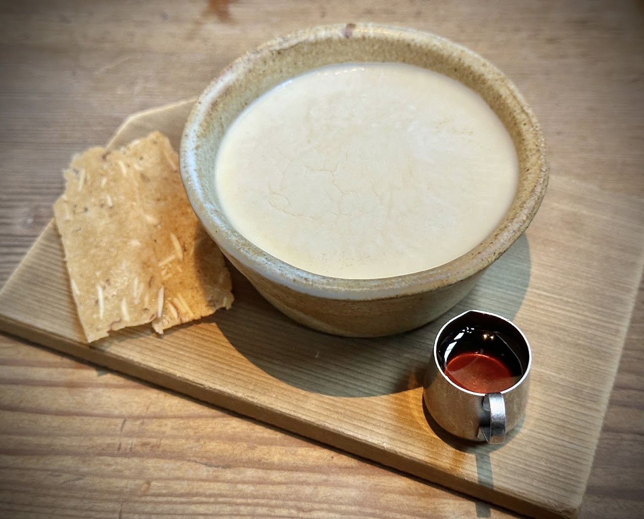 Hojicha Panna Cotta at Rintaro