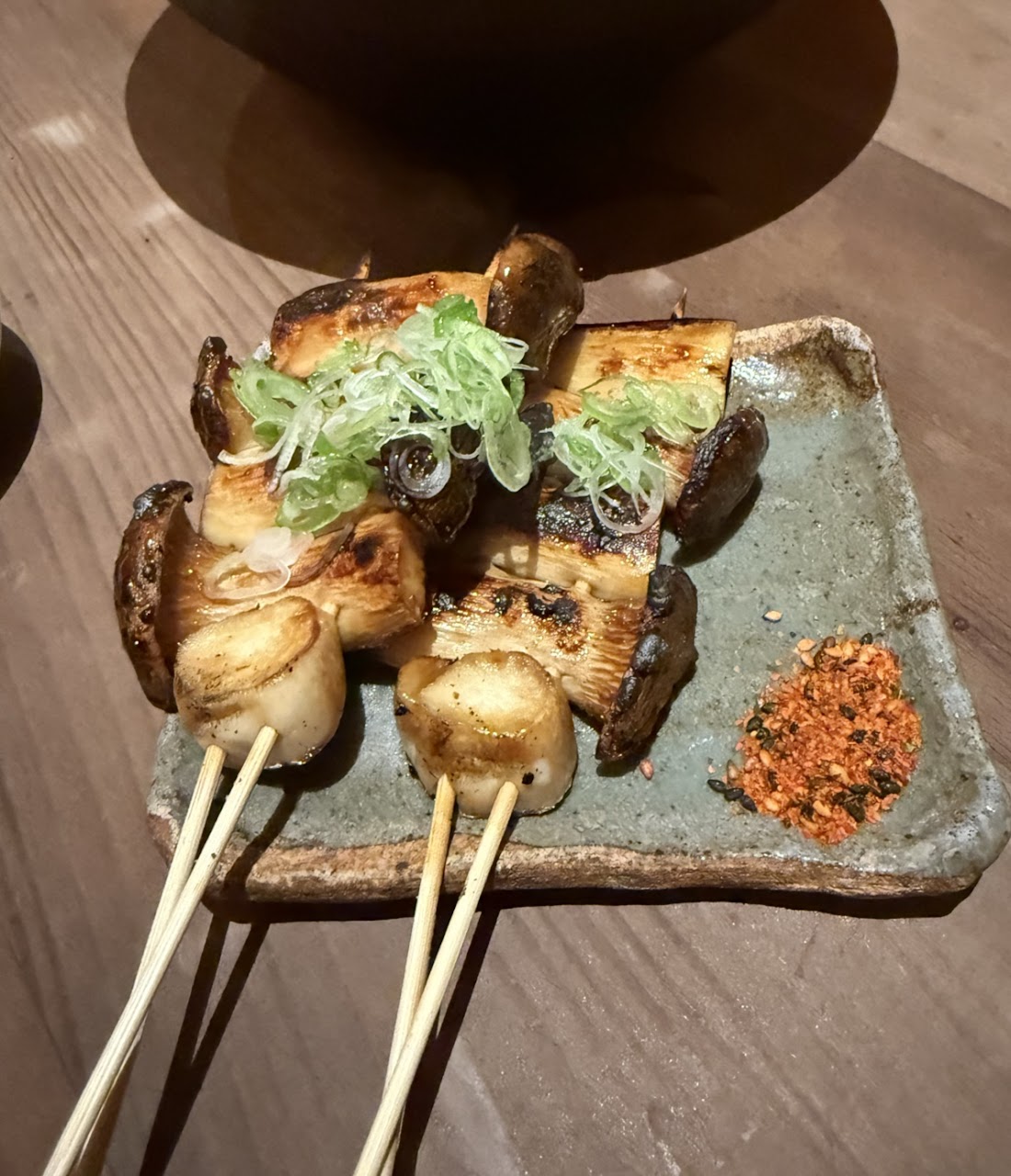Mushroom Yakitori at Rintaro