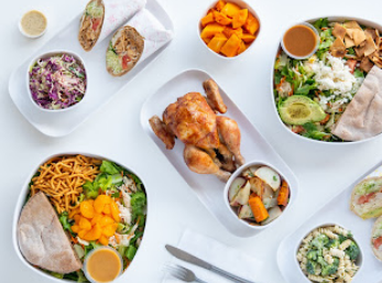 Fresh Salads at Calif Chicken Cafe