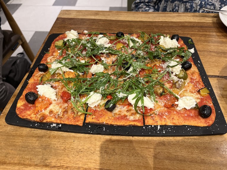 Calabrese Veg Pizza at PizzaExpress