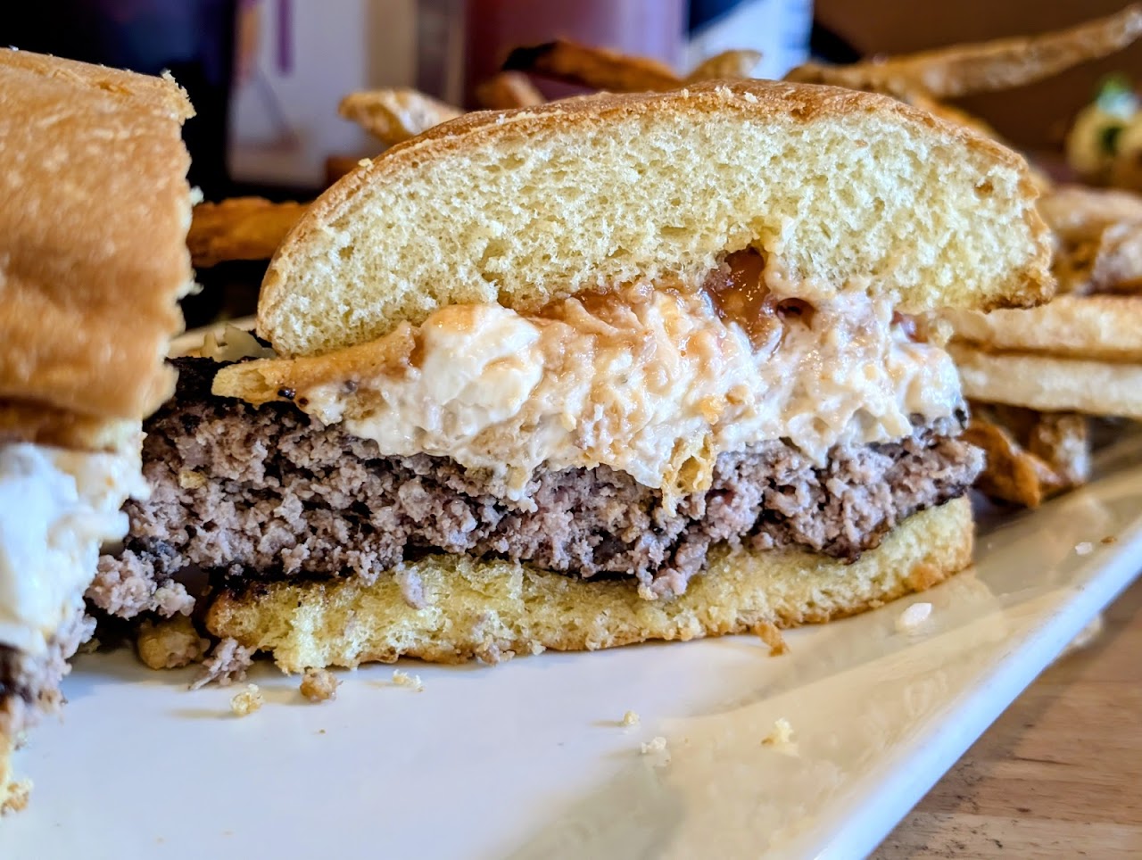 Crab Rangoon Burger at The Som