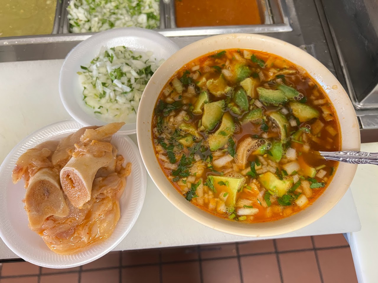 Menudo at Tacos Michoacan