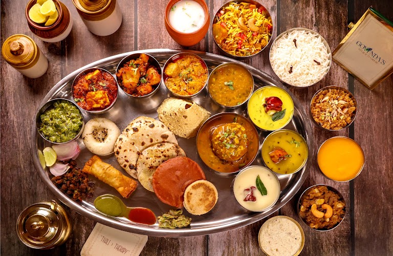 Royal Thali at Govinda's Thaal & Tea House