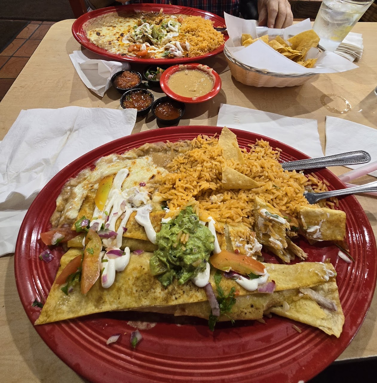 Cream Chicken Enchiladas at Salsa & Beer #1