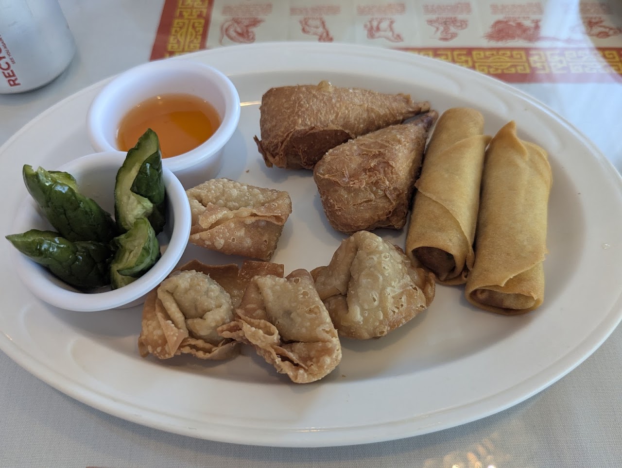 Vegan Cream Cheese Wontons at Garden Wok