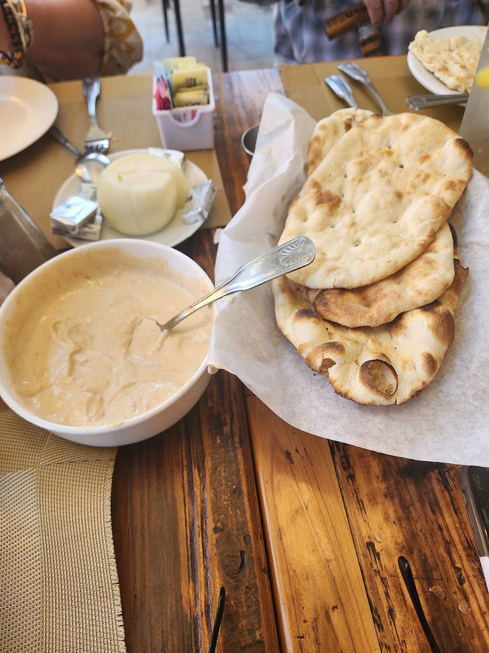 Homemade Barbari Bread at Shirin Restaurant