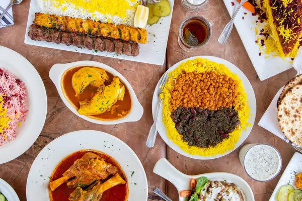 Chicken and Beef Koobideh at Shirin Restaurant