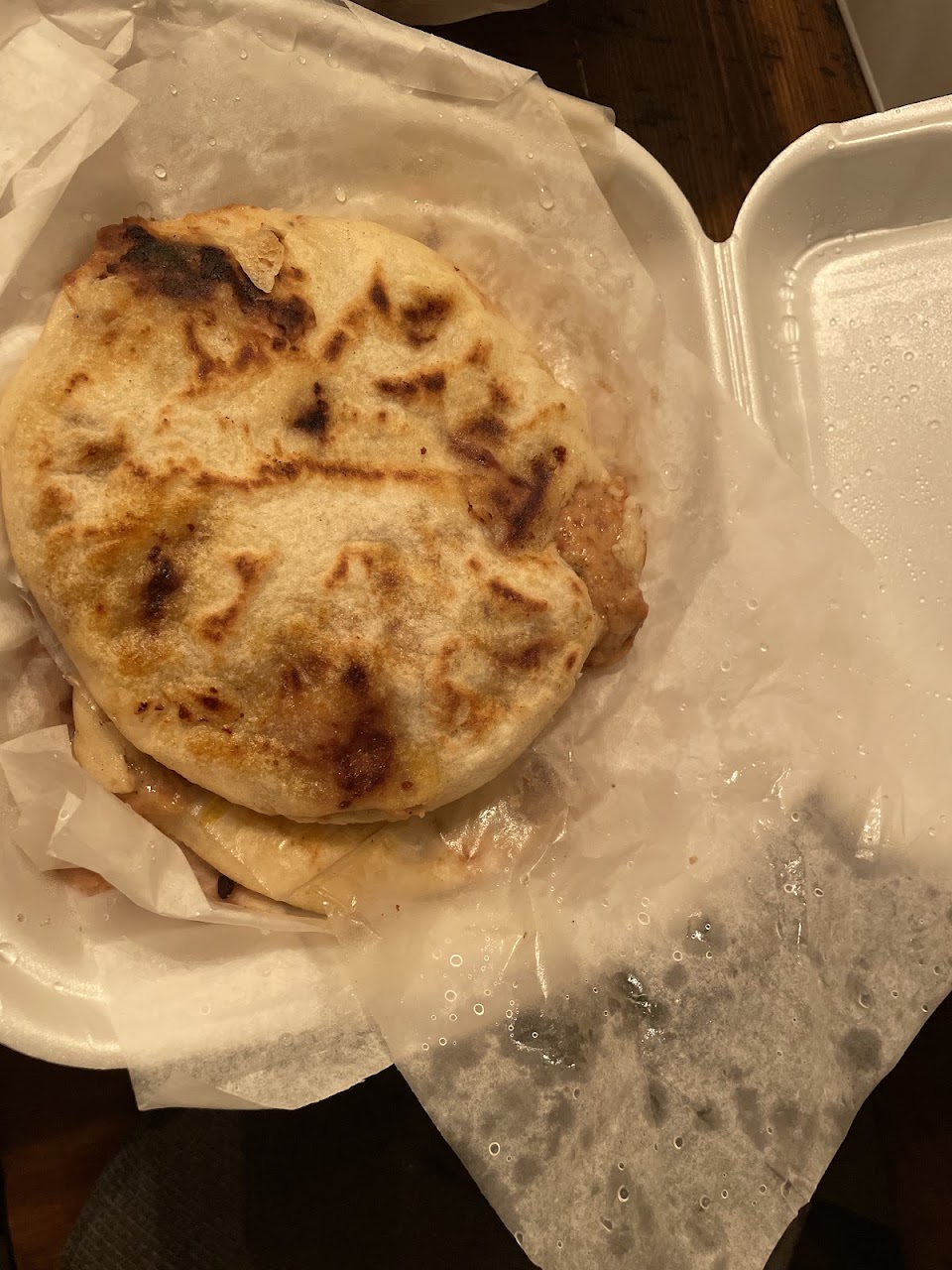 Pupusas at El Carrusel Bakery