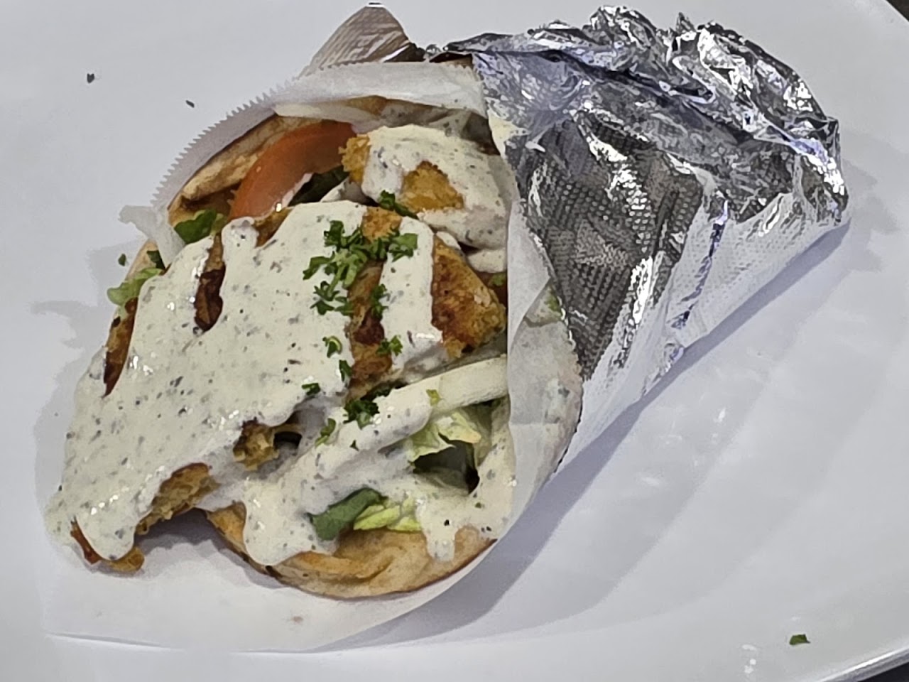 Chicken Gyro Wrap at Firehouse Taverna