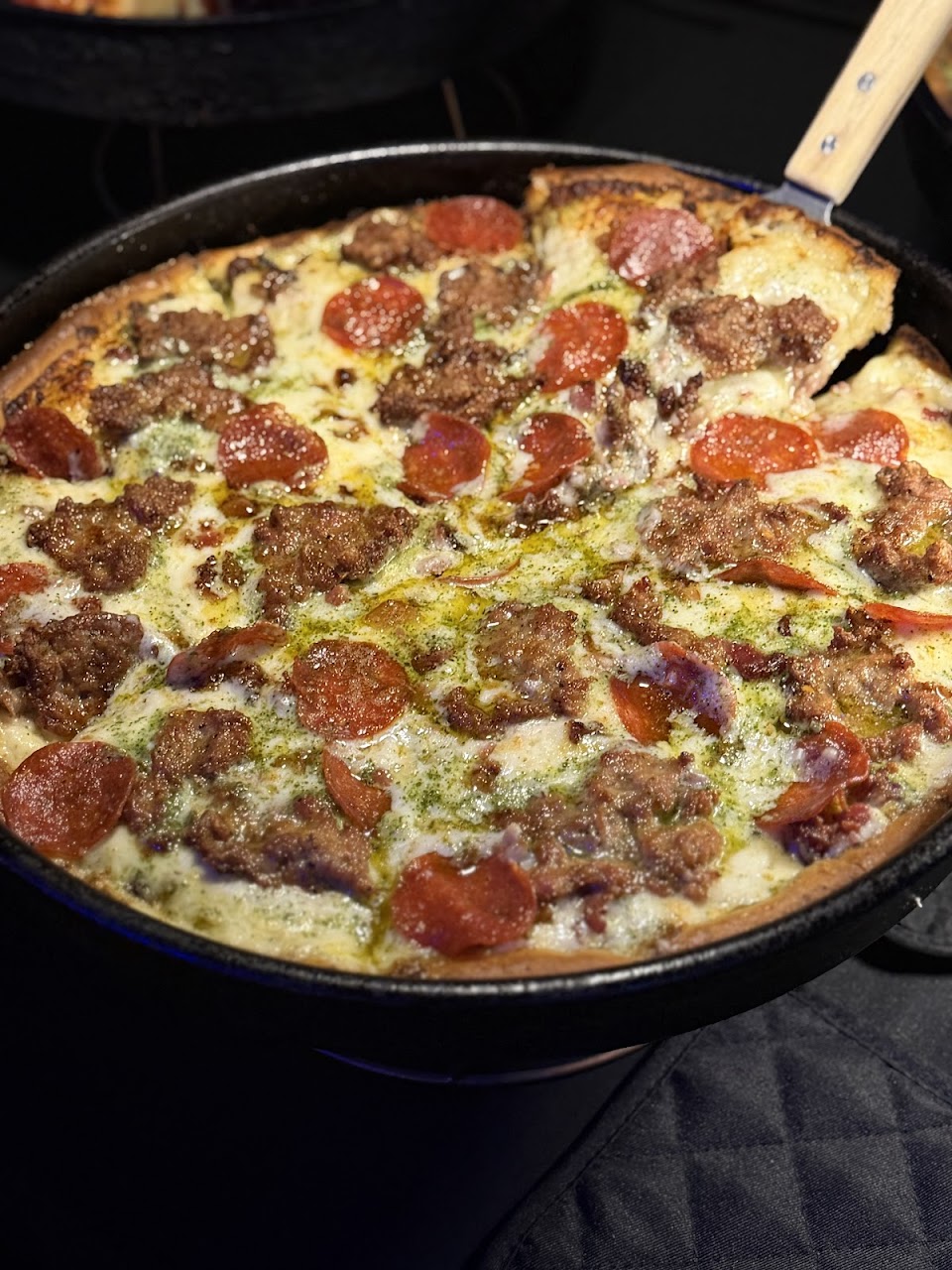 Chicago-Style Deep Dish Pizza at Paoli's Italian Kitchen